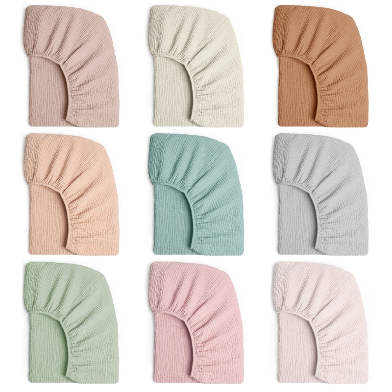 Baby Nursery Pillow - 부드러운 통기성 모슬린 코튼 아기 침대