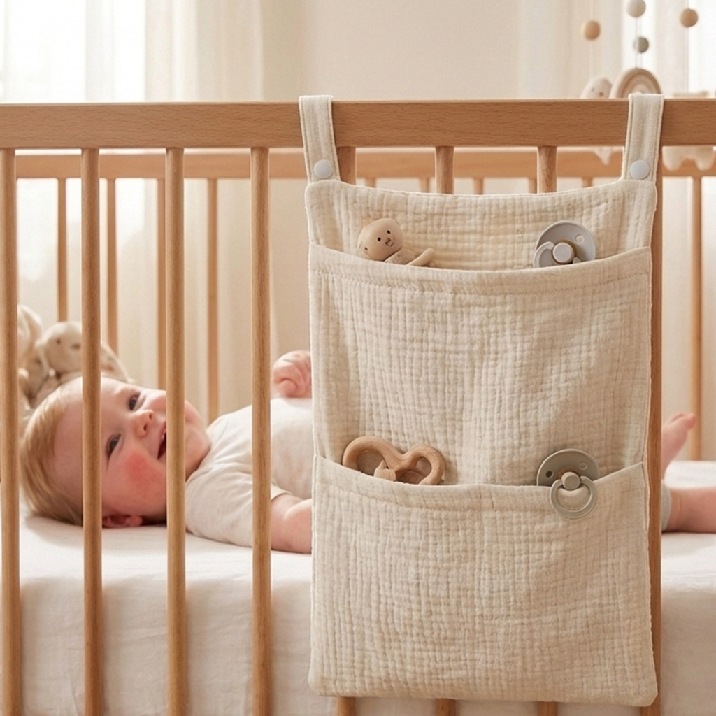 Baby Nursery Organization Ideas - 아기 침대 정리함 걸이식 수납 가방