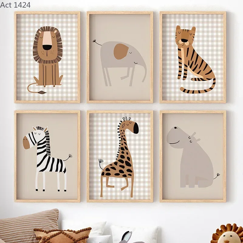Baby Nursery Giraffe - 사자 호랑이 코끼리 기린 정글 동물