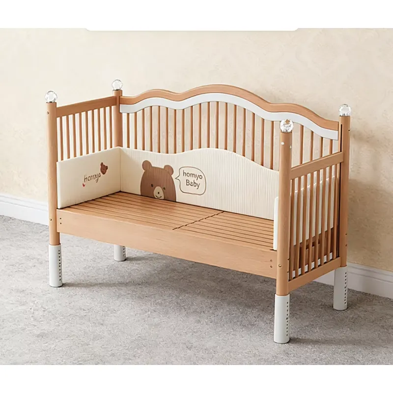 원목 아기 접합 침대 다기능 코슬리핑 유아용 침대 안전 - Baby Nursery And Co 리뷰 및 가격