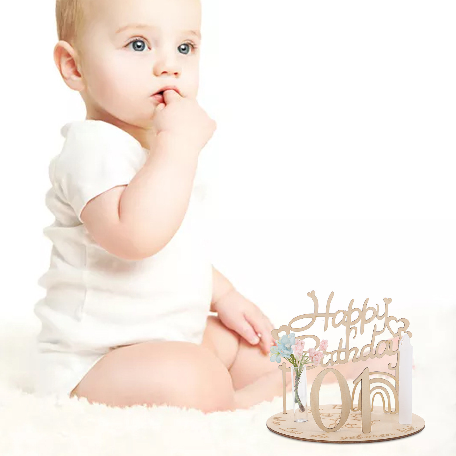 아기 월령 표시용 나무 생일 플레이트 1세트, 첫돌 사 - Baby Nursery Age 리뷰 및 가격