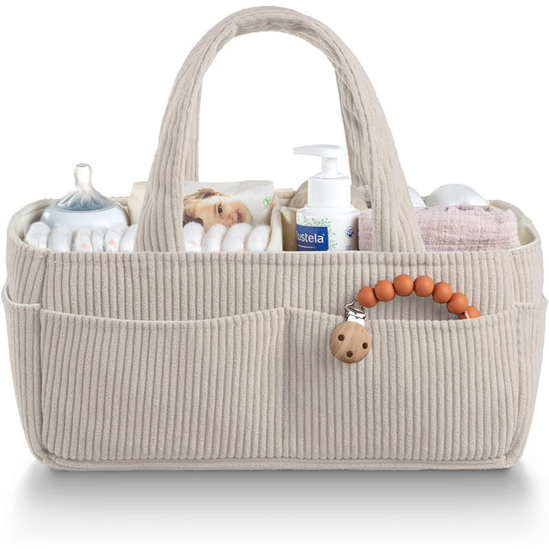 대용량 접이식 코듀로이 아기 기저귀 캐디 휴대용 손잡이 - Baby Nursery Organization Ideas 리뷰 및 가격