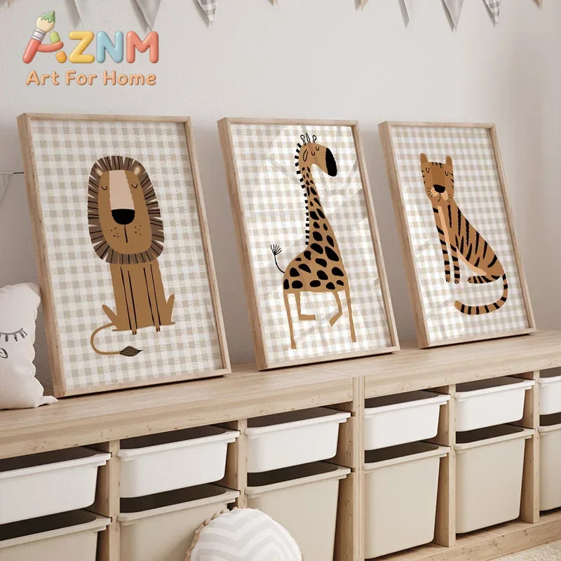 사자, 호랑이, 코끼리, 기린, 정글 동물 그림으로 장 - Baby Nursery Giraffe 리뷰 및 가격
