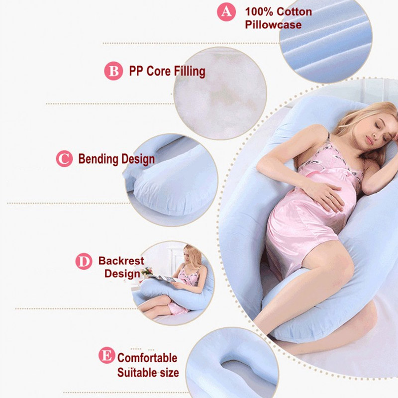 임신 베개 130*70cm 임신 한 여성을위한 수면 허 - Baby Nursery Pillow 리뷰 및 가격