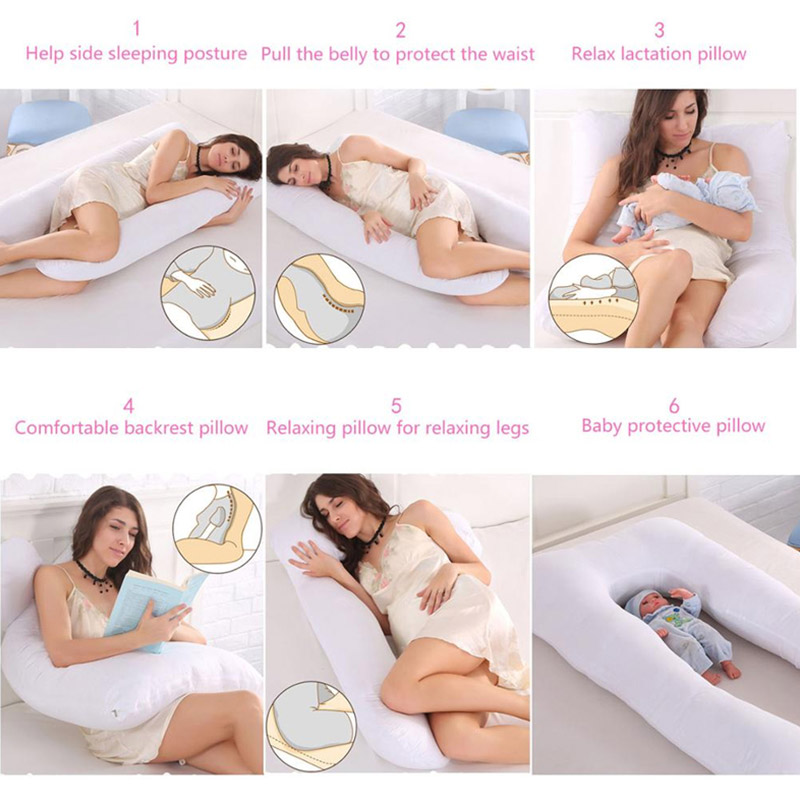 임신 베개 130*70cm 임신 한 여성을위한 수면 허 - Baby Nursery Pillow 리뷰 및 가격