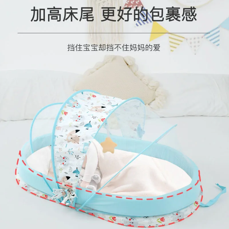아기 침대 유아용 침대 신생아 슬리핑 네스트 여행용 침 - Baby Nursery Rhymes 리뷰 및 가격