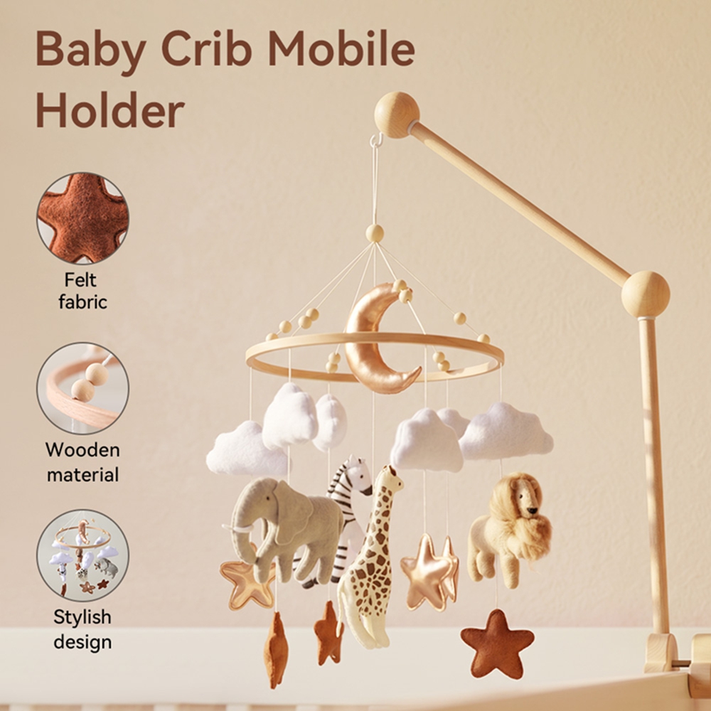 나무 침대 벨 아기 침대 모바일 뮤직 박스 소프트 펠트 - Baby Nursery Equipment 리뷰 및 가격