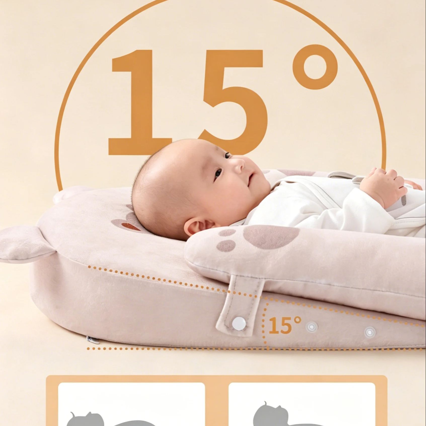 편안한 아기 누워있는 자세 수유 베개 휴대용 손잡이 로 - Baby Nursery Pillow 리뷰 및 가격