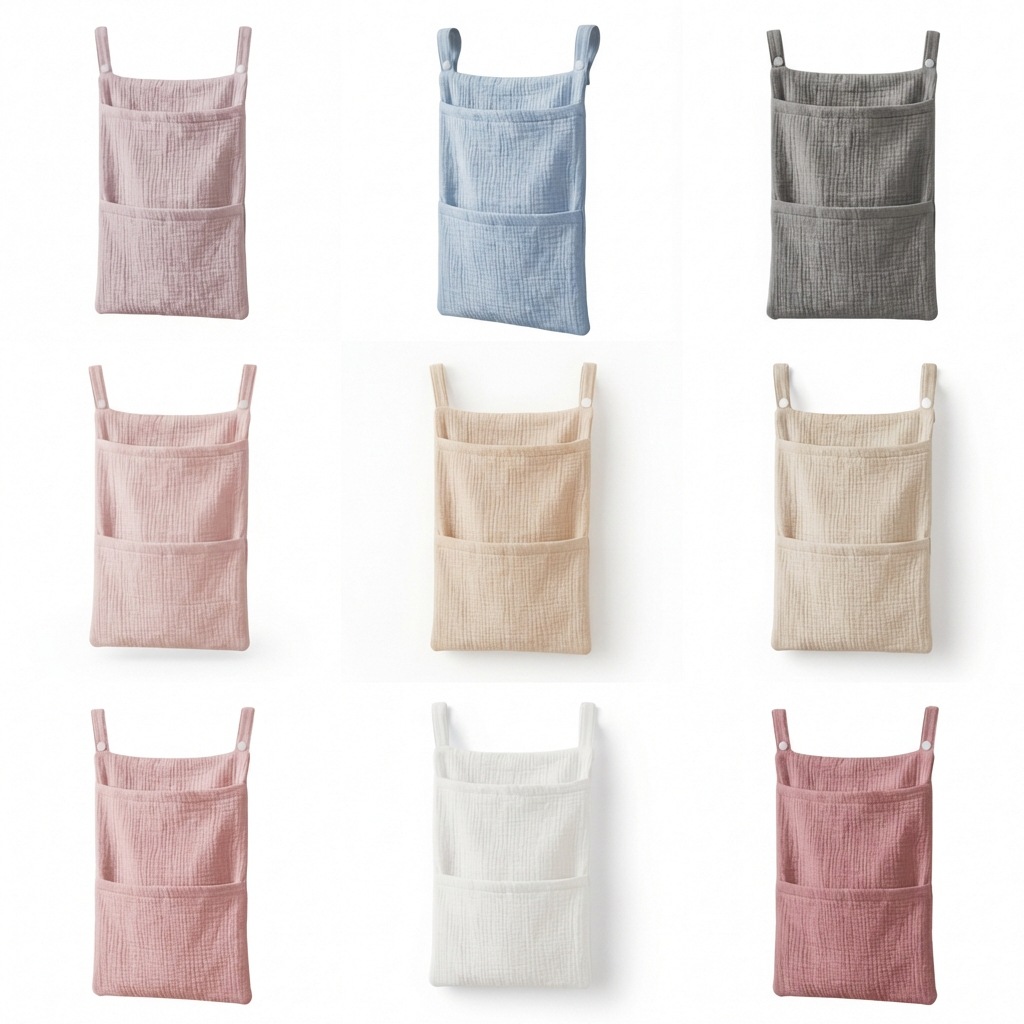 아기 침대 정리함 걸이식 수납 가방 무슬린 코튼 거즈  - Baby Nursery Organization Ideas 리뷰 및 가격