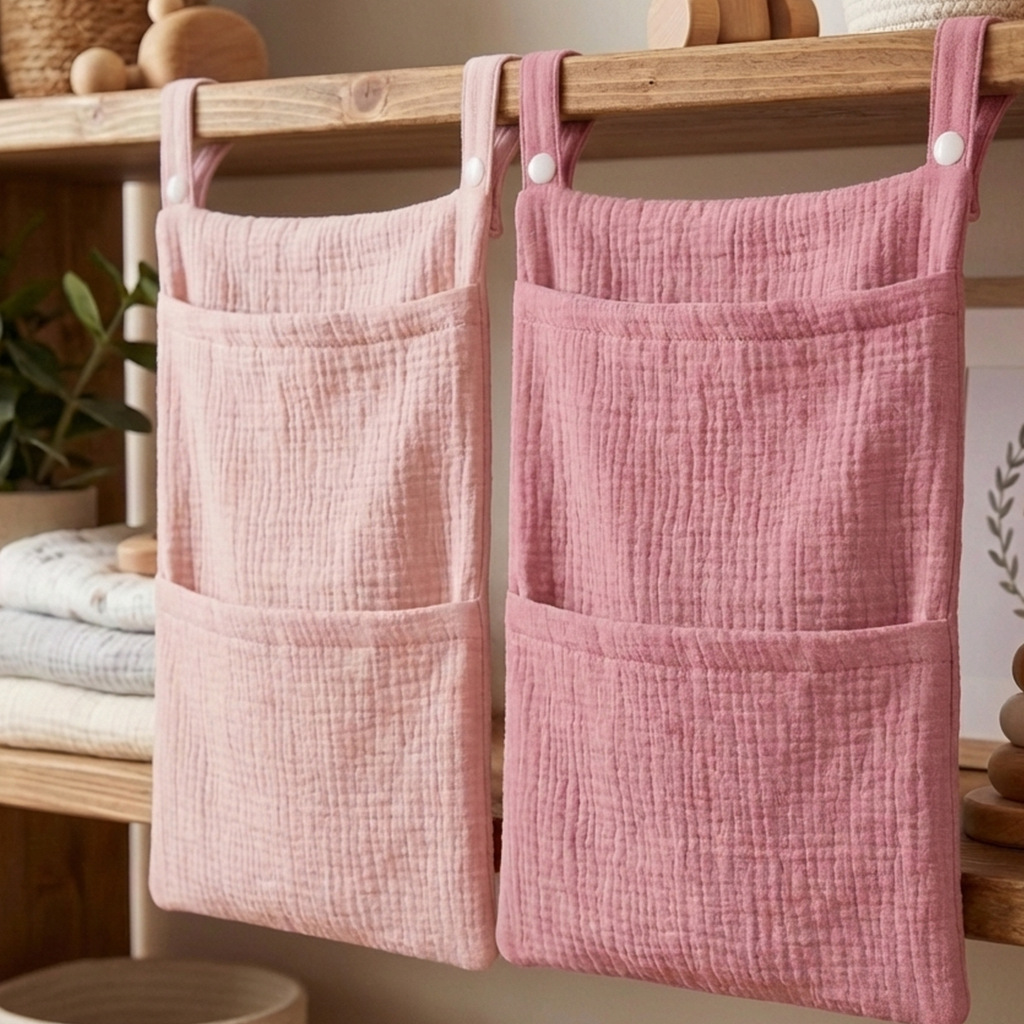아기 침대 정리함 걸이식 수납 가방 무슬린 코튼 거즈  - Baby Nursery Organization Ideas 리뷰 및 가격