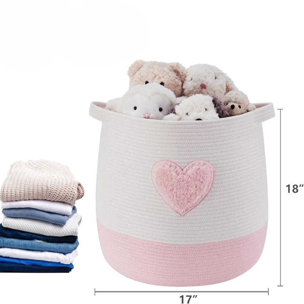 분홍색 어린이용 빨래 바구니, 담요 보관용 바구니, 연 - Baby Nursery Laundry Hamper 리뷰 및 가격