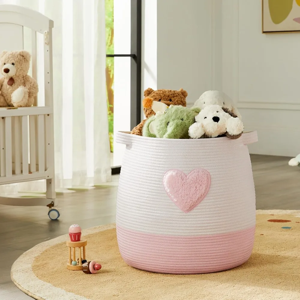 분홍색 어린이용 빨래 바구니, 담요 보관용 바구니, 연 - Baby Nursery Laundry Hamper 리뷰 및 가격