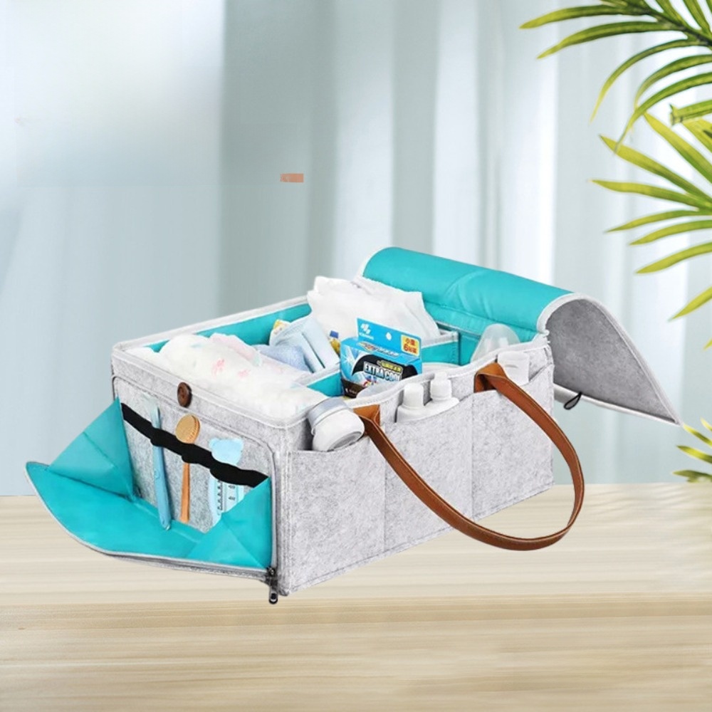 새로운 펠트 아기 기저귀 보관 가방 휴대용 대형 포켓  - Baby Nursery Organization Ideas 리뷰 및 가격
