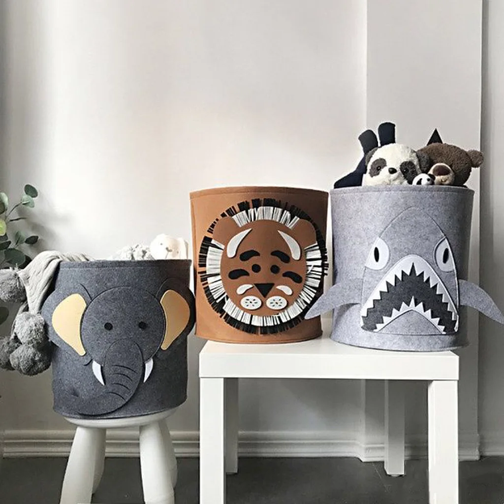 팬더 공룡 아기 수납 바구니 펠트 장난감 정리함 세탁  - Baby Nursery Organization Ideas 리뷰 및 가격
